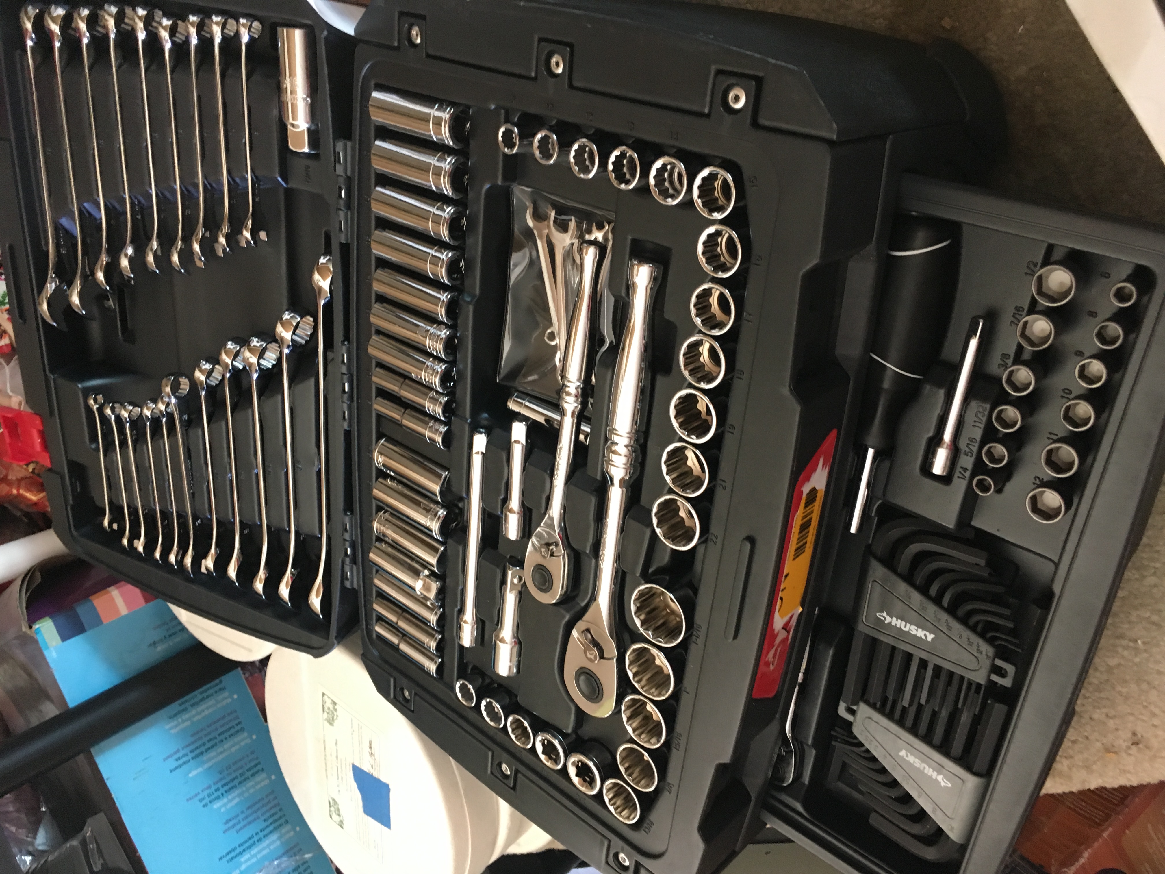 268 Piece Husky Mechanics Tool Set w Case SAE Proxibid