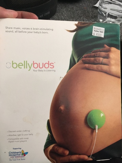 *Bellybuds Deluxe NEW Belly Prenatal Pregnancy Baby Bump Music Womb Sound System $60/80