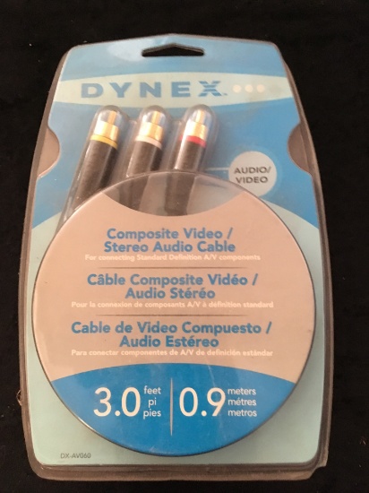 *Dynex 3 ft. Composite Video/Stereo Audio Cable (A/V) $15/20