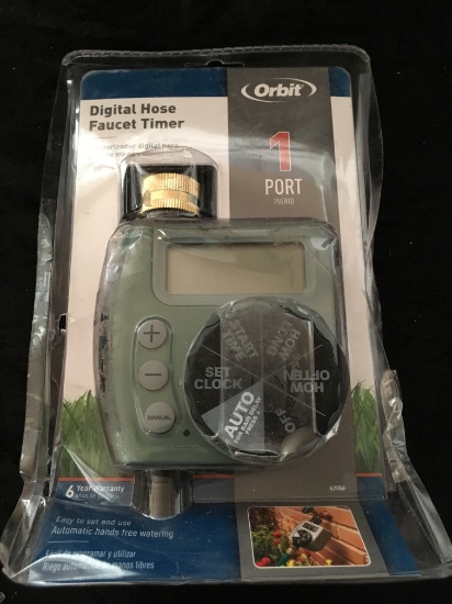 *Orbit 62056 One Outlet Single-Digital Hose Faucet Timer $20/25