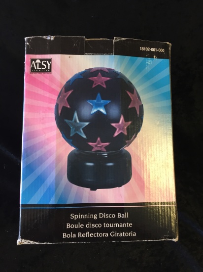 alsy spinng disco ball $20/25