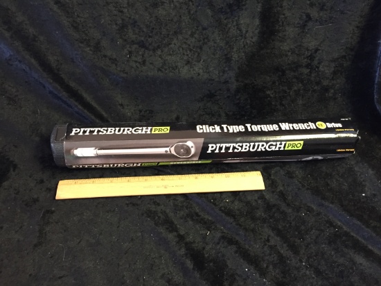 PITTSBURG Pro Reversible Click Type TORQUE WRENCH - 1/2" $35/40