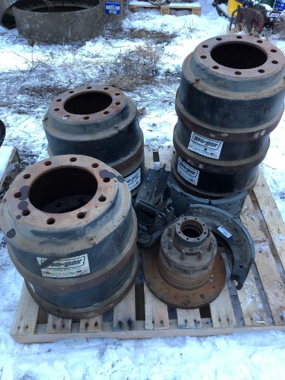 7 hubs, brake pads