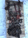 Chain binders, clevis hooks, log chain