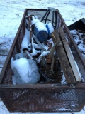 Steel work box/contents, pipe ends, propane cylinder, and more