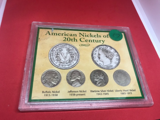 American Nickels of the 20th Century Set