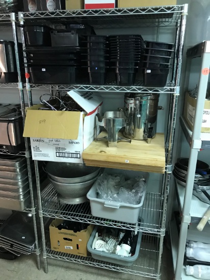 Commercial grade wire rack shelving, see description for size