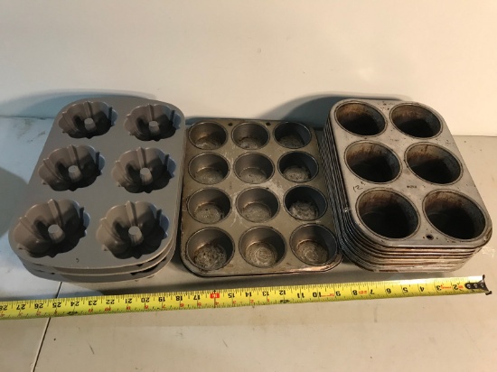 Assorted muffin pans
