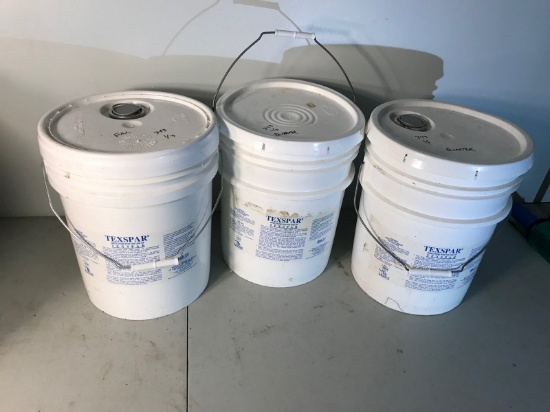 3 buckets of Texspar Soap, ONE FULL, 2 partials