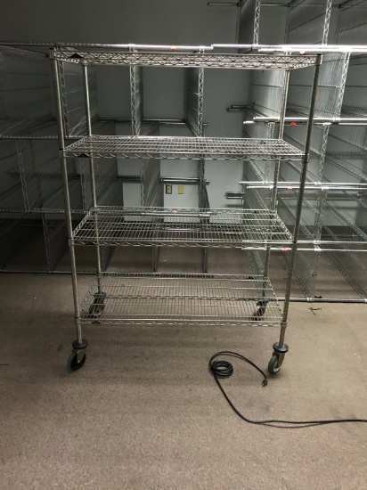 Commercial grade wire rack shelving, see description for size