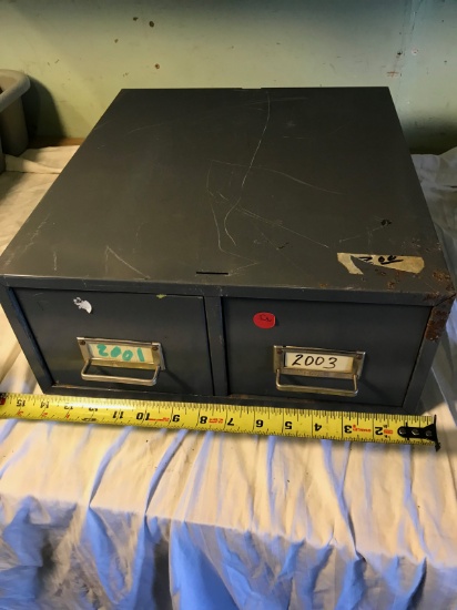 2 drawer index organizer, 14 inches wide