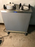 Seco dual plate warming cart, with approx 60 -9 inch plates