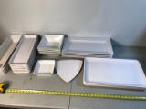 Large group of serving platters