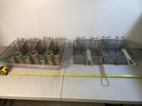 6 fryer baskets, 4 half size and 2 full size