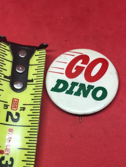 Go Dino Sinclair Advertising Pinback button