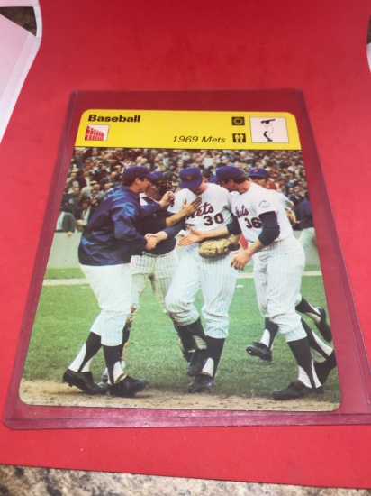 1977 Oversized Story card, 1969 Miracle Mets