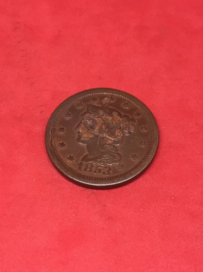 1853 Large US Cent
