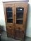 Kitchen Hutch, Solid Wood, Antique, Solid Glass, appears to be original, with original hardware and