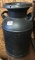Vintage Milk Can with Lid, appears to be largely rust free, 26 inches tall