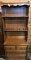 American Drew Book Shelf with a single drawer chest for a base, 77 inches tall, 30 inches wide