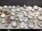 Large collection of teacups and saucers, a few sherbet bowls as well