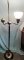 Vintage Floor Lamp with globe, tested working, approx 57 inches tall