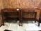 Matching set of wooden end tables, matches item 11, each is 24 inches wide