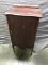 Wooden Album Storage Cabinet, with bowed front door.  37 inches tall