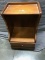 Small Wooden Nightstand with dovetailed drawer, 25 inches tall