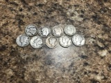 9- Silver Dimes, Mercury and Roosevelt