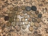 Penny Lot, Large Cents, Wheat Pennies, (as old as 1919) and one Indianhead
