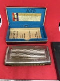 M Hohner Chimes Harmonica with box