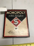Vintage Monopoly Game, wit wooden pieces, unsure if complete
