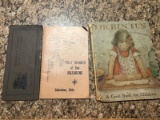 Vintage Ephemera, Children's cookbook,  Church Handbook, and College Handbook