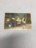 Easter Greetings card, with postmark on back, appears to be from the 1910's
