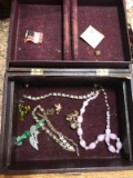 Jewelry Box with vintage Costume Jewelry