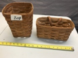 2 Longaberger Baskets, used