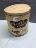 3 pound capacity Charles Chips Tin