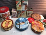 Tin Collection, Cracker tins, Christmas Tins and more