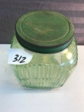 Vintage Glass Canister, with lid