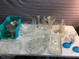 Large Selection of Glassware, serving platters, vases and more