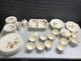Crooksville China Co. China Set, large amount of pieces are present.  Largely Blemish Free