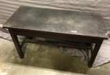 Vintage Piano Bench with contents (sheet music).  Hinge needs repaired