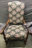Wooden Framed, Upholstered Rocking Chair