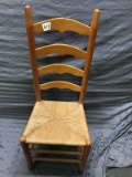 Highback Ladderback wooden chair, 42 inches tall
