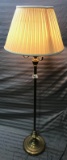 3 stage brass floor lamp, in working condition