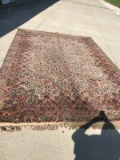 Large Karastan Area Rug Design #742, Floral Kirman Pattern, approx 10 x 14, will  need cleaned