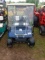 Blue  EZ Go Electric Golf Cart