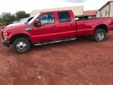 2008 RED FORD DUALLY 350