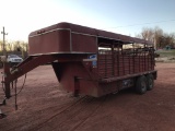RED CATTLE TRAILER